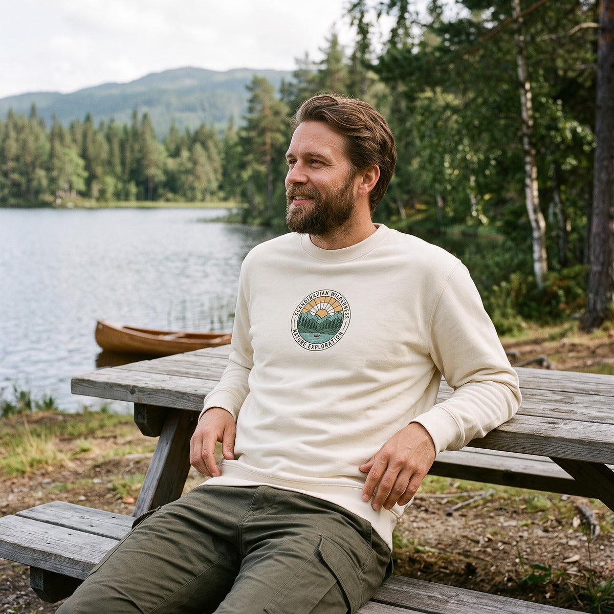 Sweater Scandinavian Wilderness Kayak