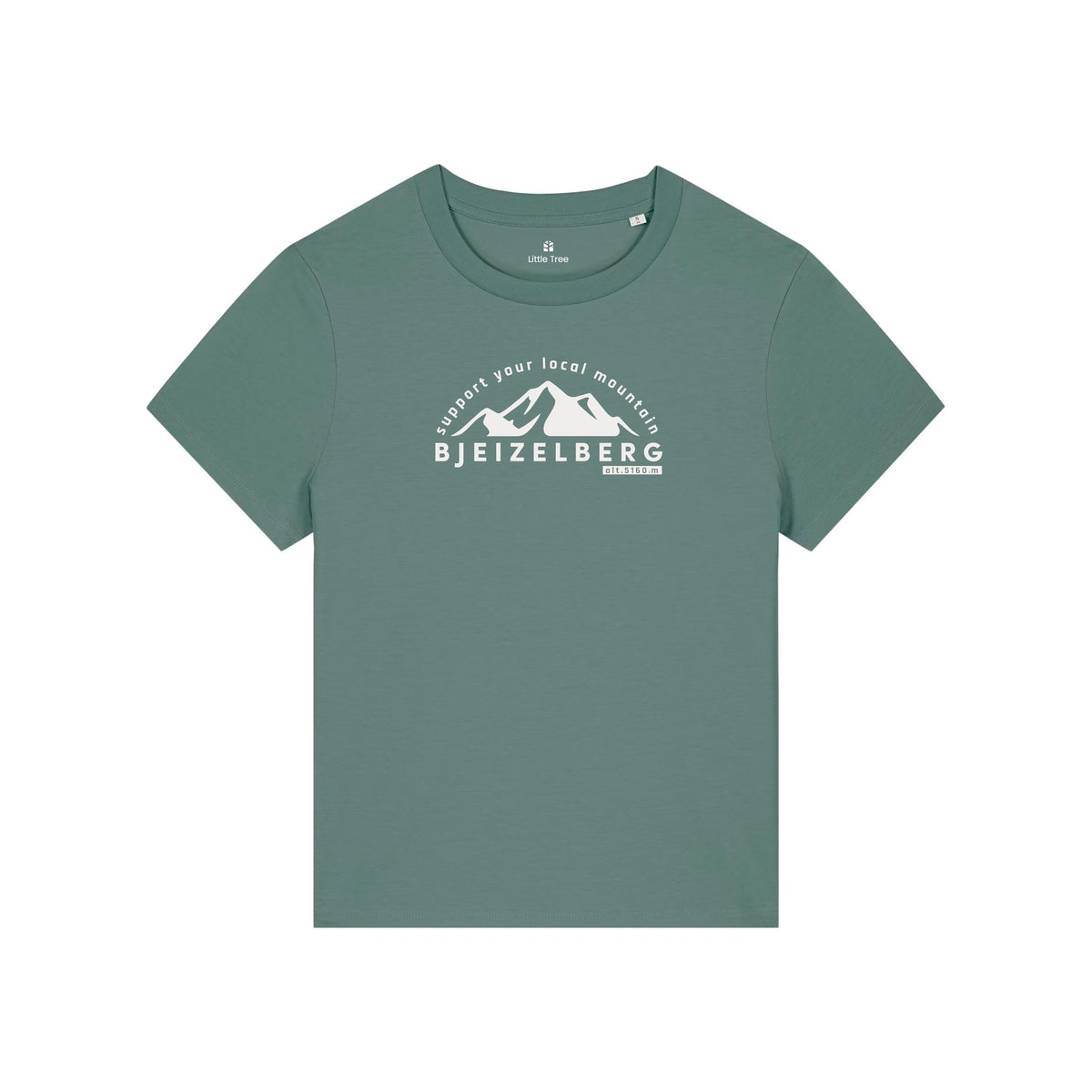 T-shirt Bjeizelberg in de kleur Salie