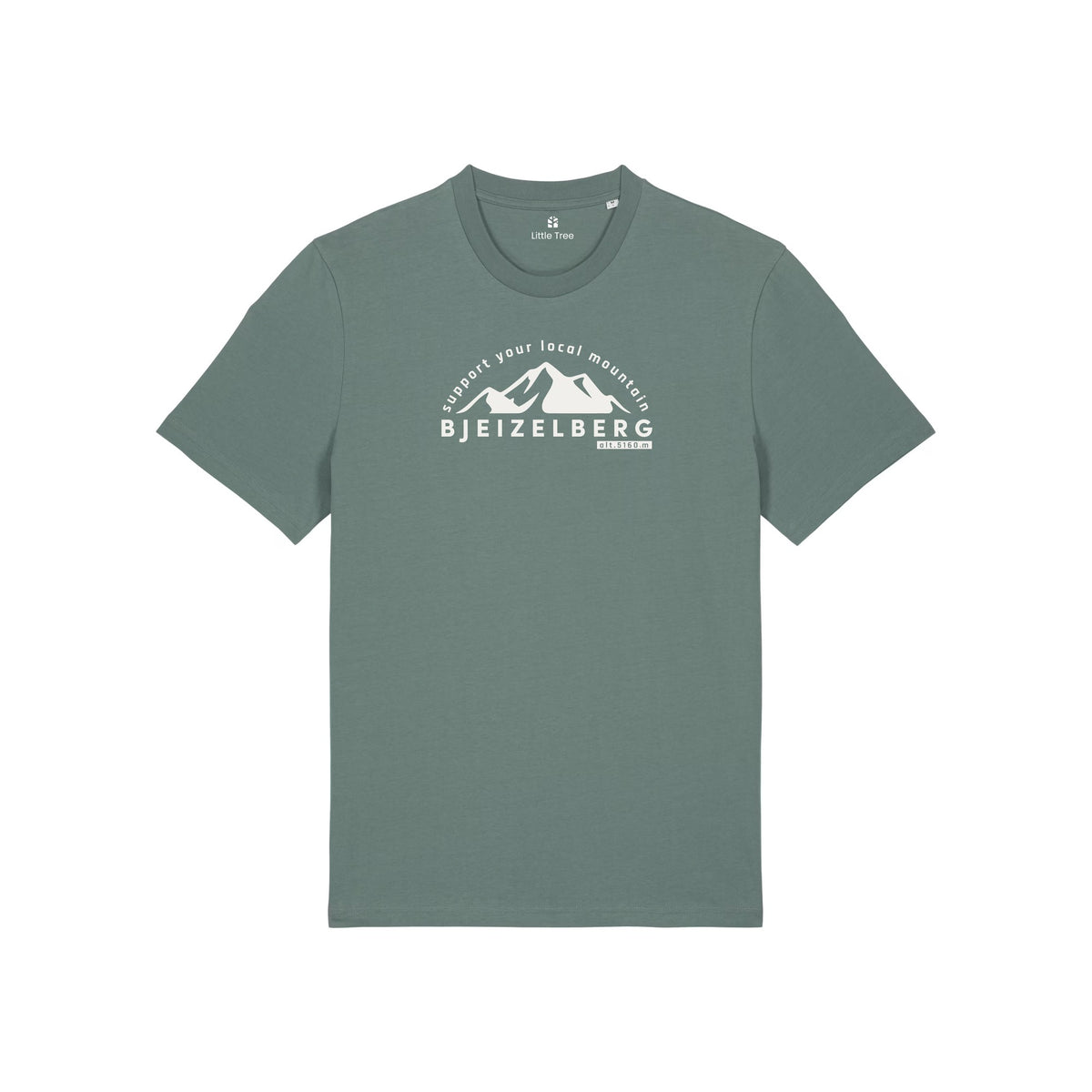 T-shirt Bjeizelberg in de kleur Salie