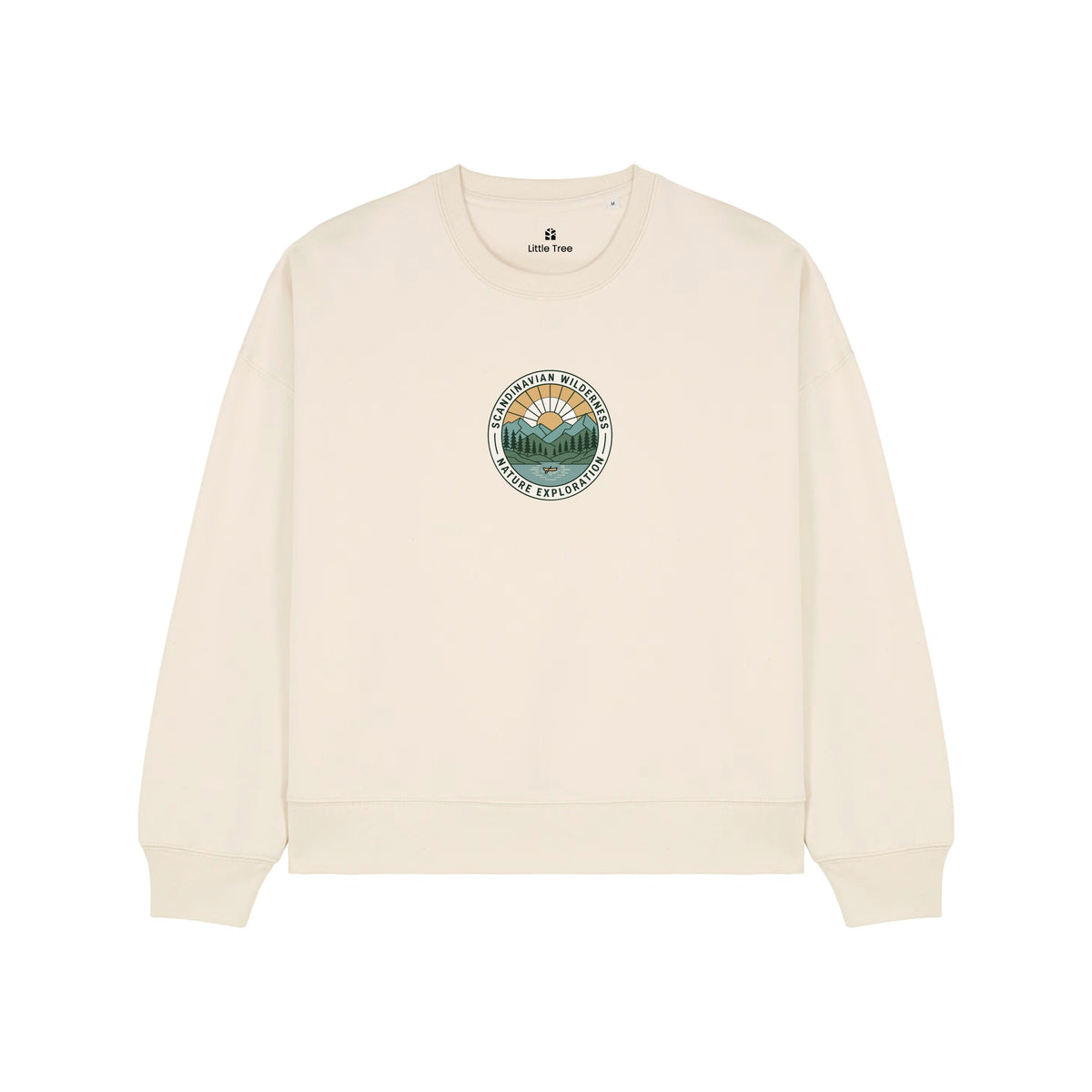 Sweater Scandinavian Wilderness Kayak in de kleur Vanille