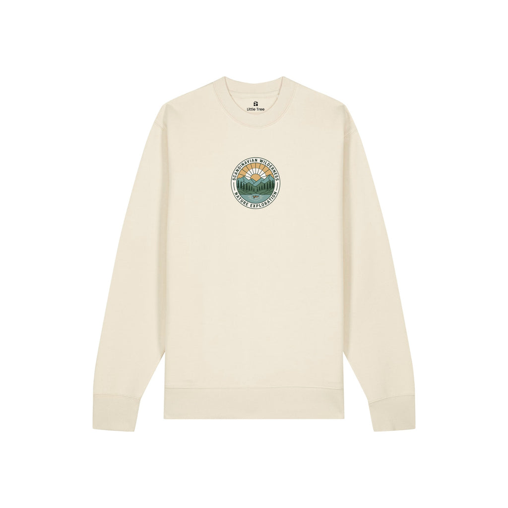 Sweater Scandinavian Wilderness Kayak in de kleur Vanille