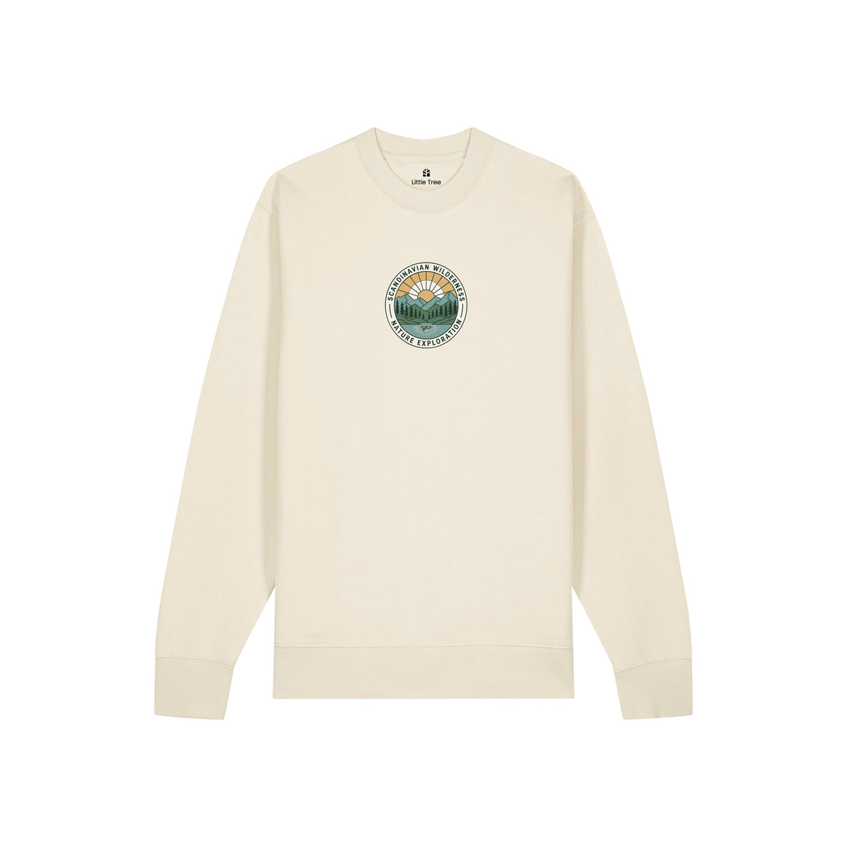 Sweater Scandinavian Wilderness Kayak in de kleur Vanille